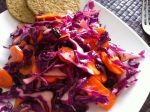 colour explosion: red cabbage salad