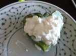 a green heart. simple stuff like a green pepper with some cottage cheese can be a light snack.