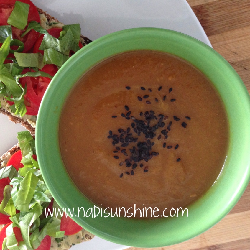 Curry & Coconut Butternut Squash Soup - Nadisunshine goes Michelle Bartolo Yoga Retreat